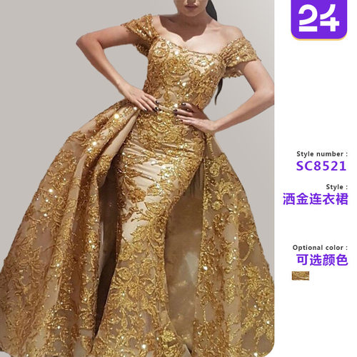 Women retro palace dress, grand evening gown女复古宫廷连衣裙