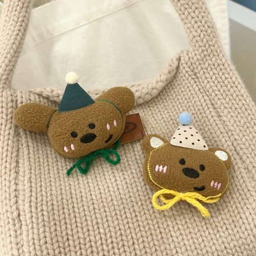 包包装饰diy配件毛绒小熊公仔