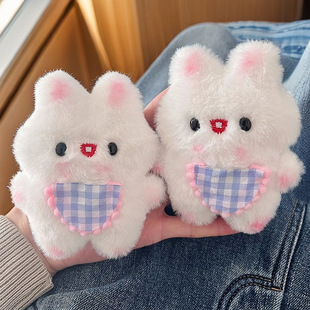 窗帘装饰小饰品配件可爱卡通腮红大白兔玩偶胸针门帘挂件点缀别针