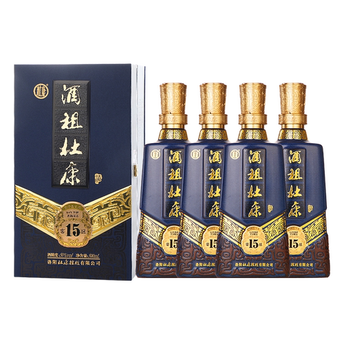 酒祖杜康15窖区50度500mL*4瓶