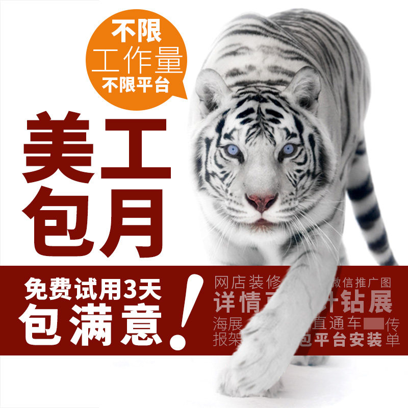 淘宝美工店铺代装修网店详情页设计首页天猫微店美工包月上架外包