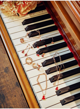 福气满满中国红幸运葫芦首饰饰品