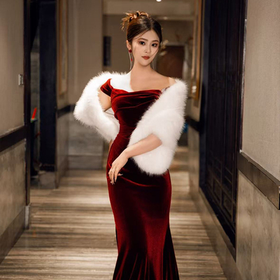 婚纱披肩2025新款冬季保暖