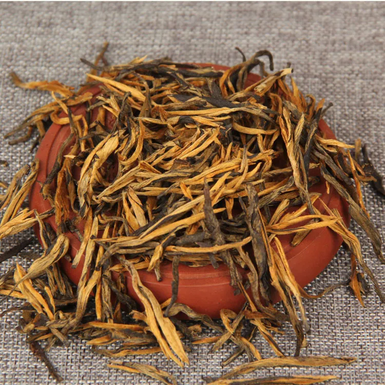 【金芽滇红】凤庆滇红茶特种云南紫娟红茶大树茶金芽功夫红茶500g
