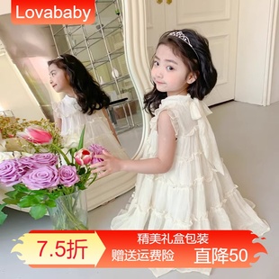 夏季 女孩公主裙女宝童装 连衣裙2024新款 Lovababy女童夏装 夏天衣服