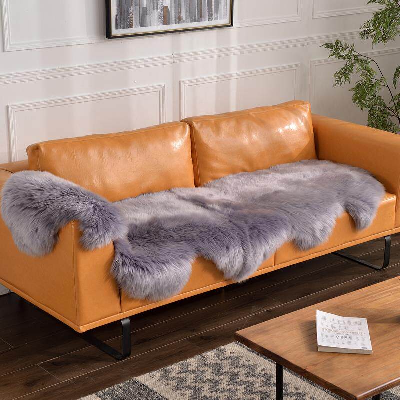 定做纯羊毛整张羊皮沙发垫真皮毛一体坐垫冬季保暖摇椅按摩椅垫子