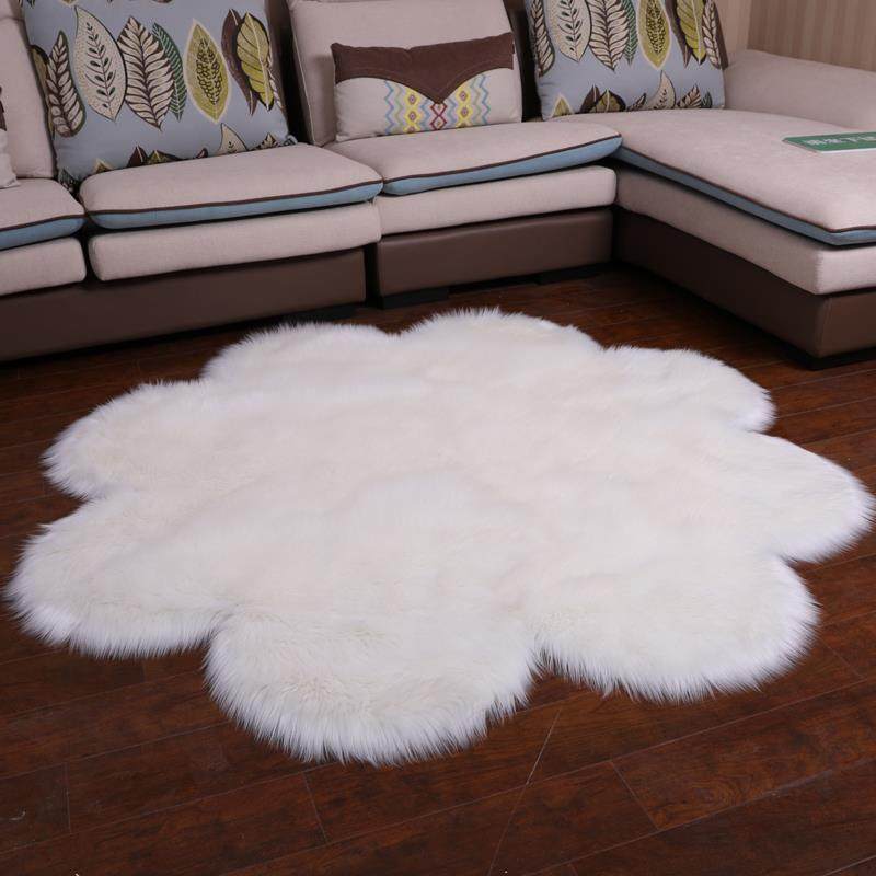 客厅茶几装饰地毯长毛绒卧室毛毛橱窗可订制仿羊毛白色摄影毛毯垫