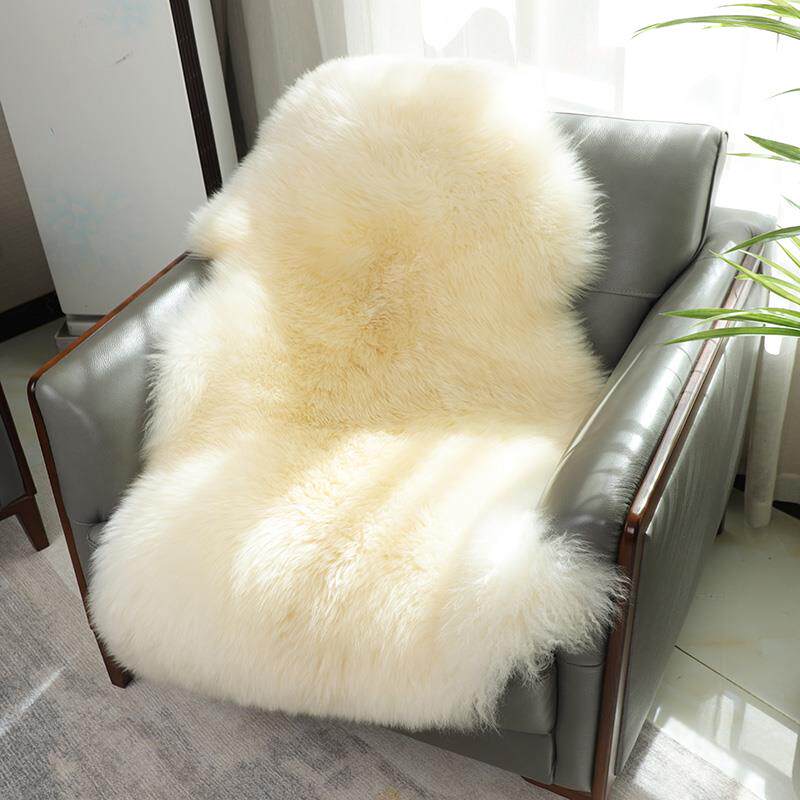 羊毛沙发垫皮毛一体真皮轻奢冬季沙发垫羊毛垫子飘窗垫羊皮垫定制