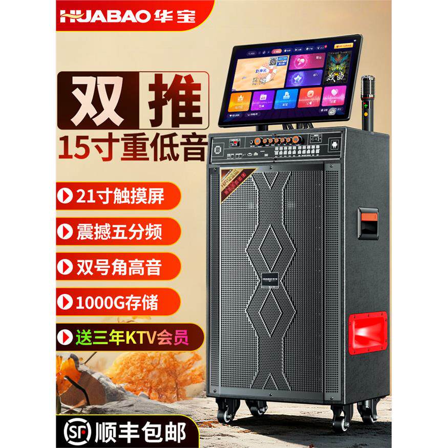 德国进口柏林之声广场舞音响带显示屏家庭ktv音响套装点歌K歌一体