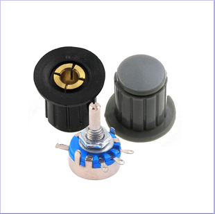 WH5-1A 1W单圈 碳膜电位器 可调电阻 旋钮电位器 旋钮开关