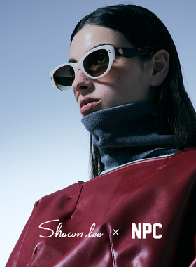 Shawnlee X NPC联名同款墨镜女款小框黑色猫眼复古太阳眼镜男