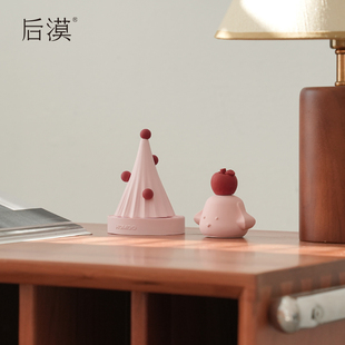 Homoo后漠原创设计粉色圣诞树车载香氛摆件淡香扩香石圣诞节礼物