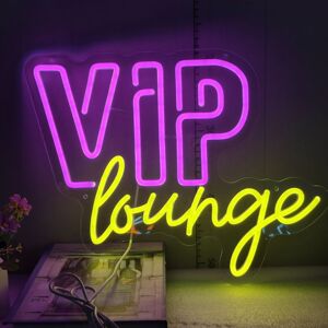 霓虹灯VIP Lounge 休息室招牌酒吧墙壁装饰灯氛围灯吧台指示牌