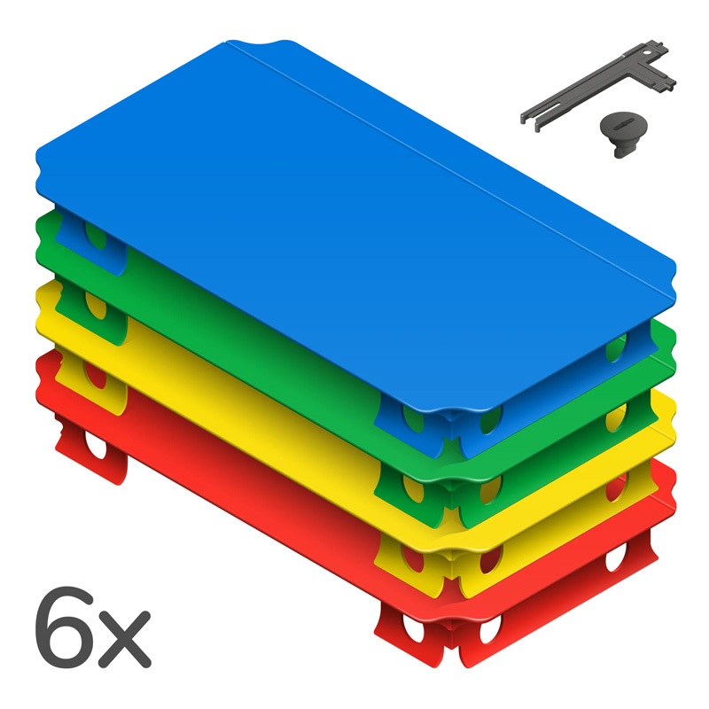 德国Quadro攀爬架大型室内玩具原创短板进口攀爬架20*40cm面板6片 玩具/童车/益智/积木/模型 大型组合式游乐设备 原图主图