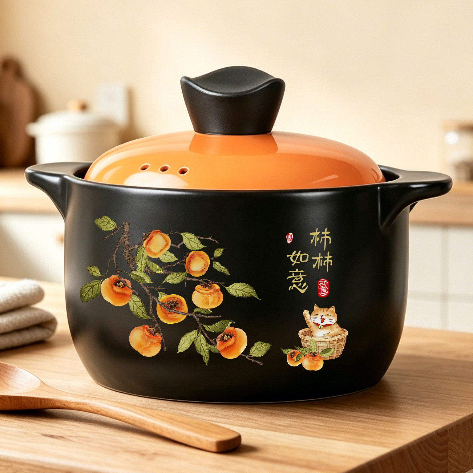 砂锅煲家用燃气灶耐高温干烧不裂陶瓷煲汤锅煤气灶煲仔饭沙锅炖锅