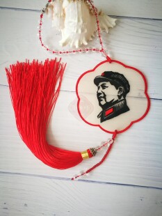 秭薇苑手绣双面绣毛主席伟人头像车挂挂件饰品中国风伴手礼