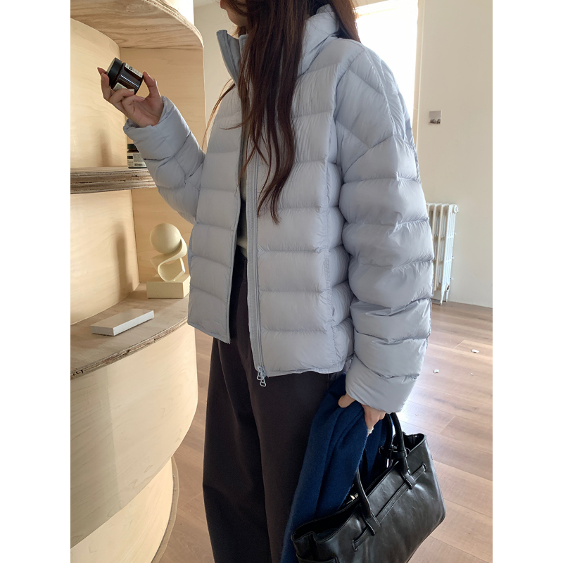 宽松保暖羽绒服2025年冬季立领