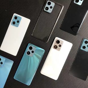 适用于红米note12pro后盖redminote12pro+玻璃后壳电池盖替换透明