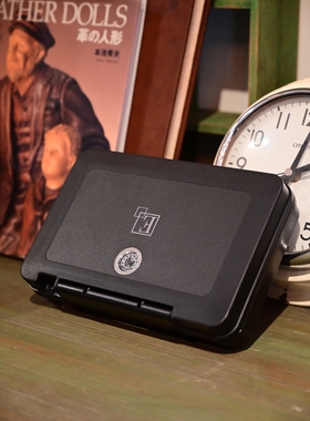 密封雪茄保湿盒湿度计显示雪茄收纳盒工程ABS雪茄出行便携盒