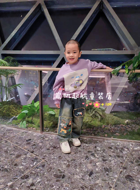 iiko男童加绒小汽车卫衣秋冬儿童卡通冬装宝宝加厚宽松保暖上衣