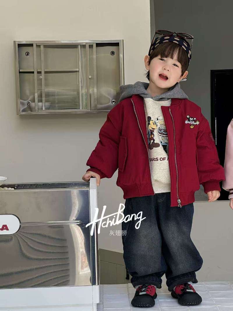 HCB实体店2025冬季新款刺绣米奇保暖外套夹棉棒球服外套杜邦棉