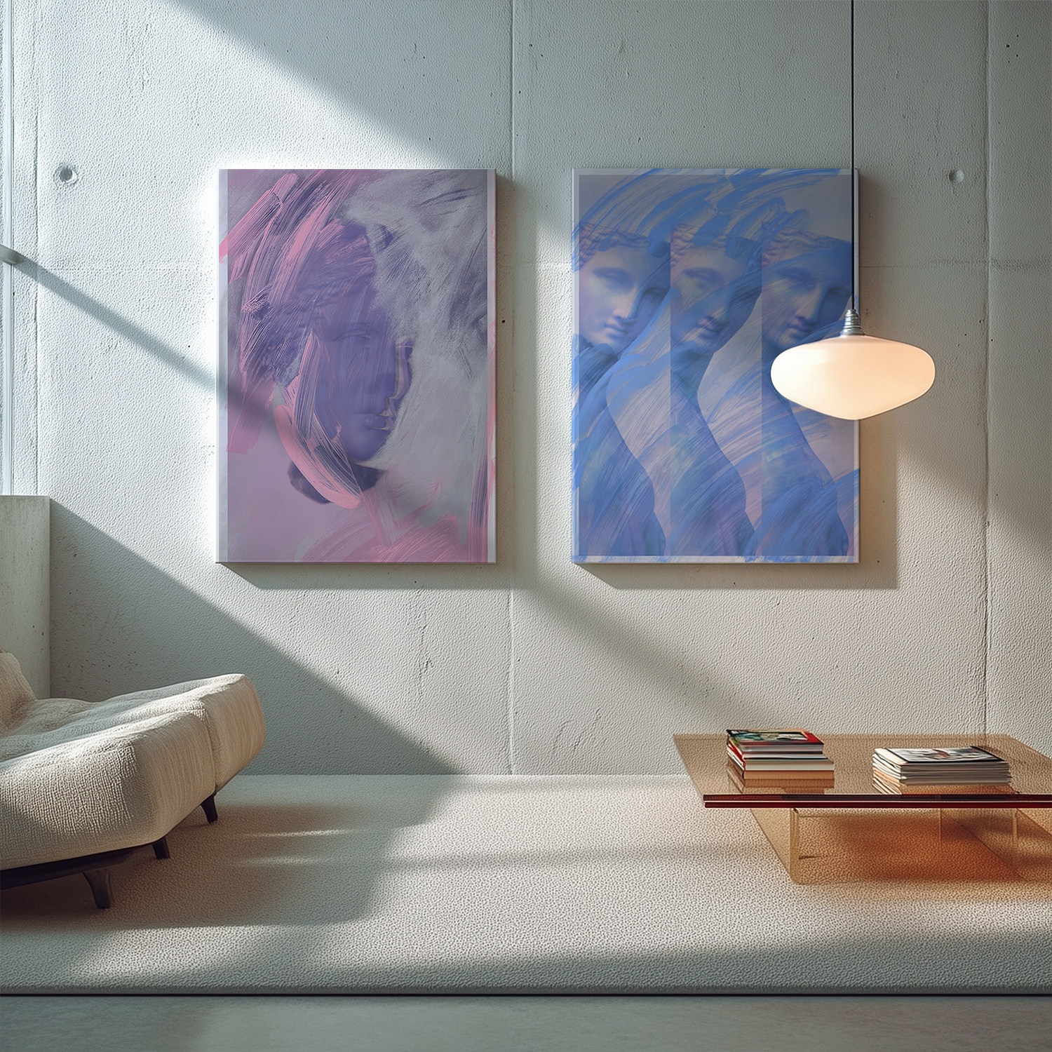 umbluela 新古典波普艺术立体人物装饰画客厅卧室小众梦幻艺术画