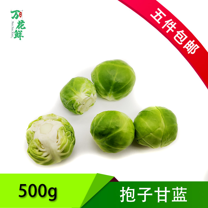 新鲜孢子甘蓝蔬菜西餐沙拉食材小包菜蔬菜沙拉500g西餐酒店食材