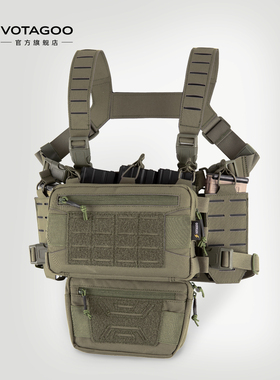VOTAGOO 海豹突击MK4战术多功能可拓展挂载胸挂背心快拆附包 500D