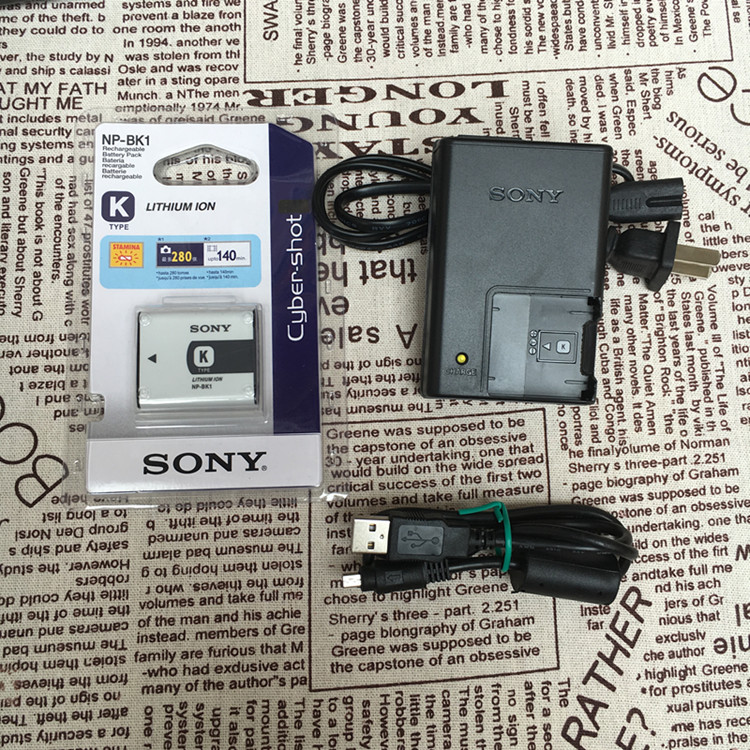 索尼DSC-W190 W180 W370 S750 S980 相机NP-BK1充电器 数据线