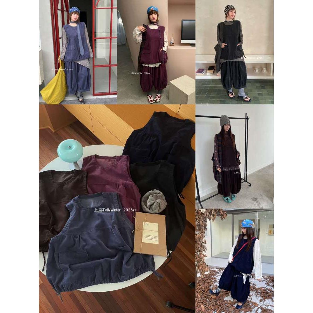 秋冬韩版宽松显瘦百搭休闲裤女韩版宽松时尚百搭套装/可分开上喜
