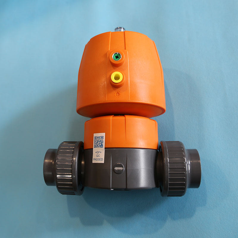 瑞士gf乔治费歇尔pvc-u diastar10型工业气动隔膜阀/双动单动国标