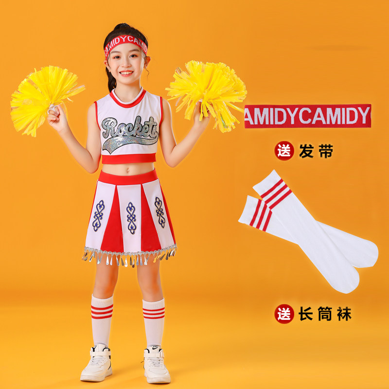 新款儿童嘻哈啦啦队演出服男女幼儿园运动会舞蹈服拉拉操表演服装