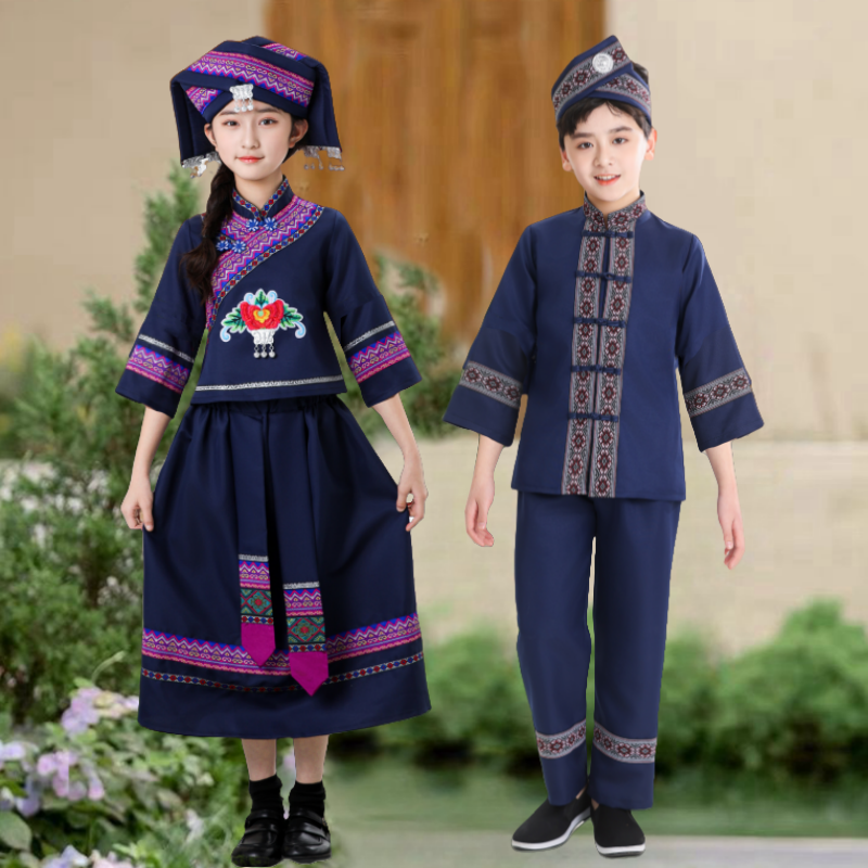 三月三少数民族服装苗族彝族壮族