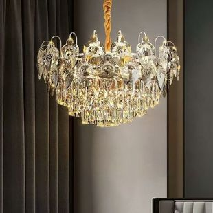 法式 轻奢客厅卧室餐厅高端大气豪华酒店水晶吊灯现代简约中山灯具