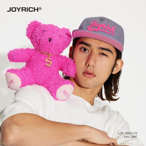 JOYRICH玫红色富乐熊玩偶