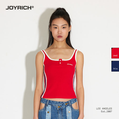JOYRICH美式修身短款吊带背心