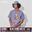 t恤男女士同款 JOYRICH美式 富乐熊街头短袖 纯棉 复古经典 24春夏新款