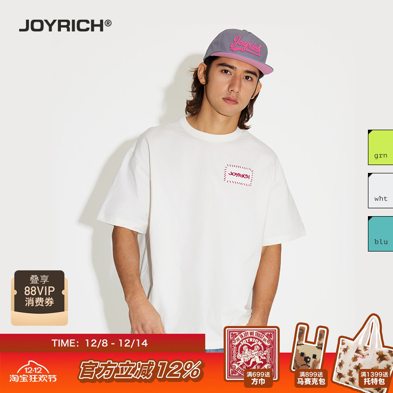 JOYRICH美式街头宽松涂鸦短袖T恤