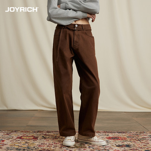 JOYRICH美式复古水洗做旧牛仔裤