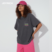 JOYRICH街头经典胸前口袋宽松短袖T恤24春夏新款男女同款中性简约