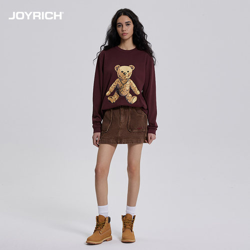 JOYRICH长袖富乐熊男女同款T恤