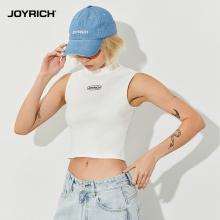 JOYRICH美式辣妹半高领修身背心内搭显瘦打底外穿春夏新款女上装