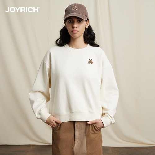 JOYRICH圆领刺绣卫衣男女