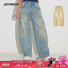 JOYRICH美式街头丹宁牛仔长裤弯刀裤宽松休闲25春秋新款男女同款