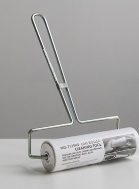 PUEBCO金属复古粘毛器滚筒家用床上可撕滚刷衣服除毛筒卷毛刷卷纸