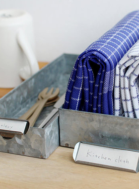 零选 日本DULTON复古金属标价签 夹式收纳标识牌商品牌展示架开店