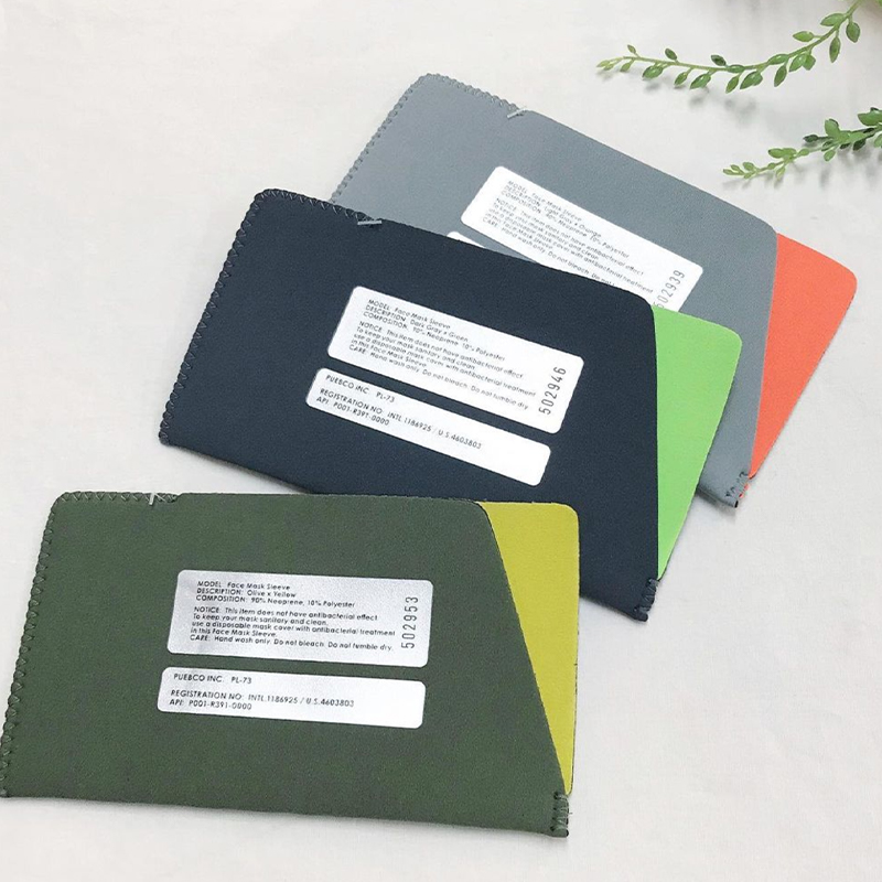 日本PUEBCO口罩收纳包防尘便携门票收据护照收纳袋多用简约潮流