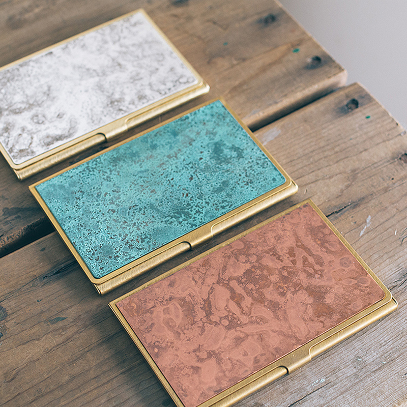 便携PICUS名片盒黄铜创意复古