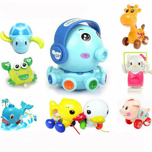 3岁婴幼儿学爬行早教 发条上链玩具上弦动物铁皮青蛙 男女宝宝0