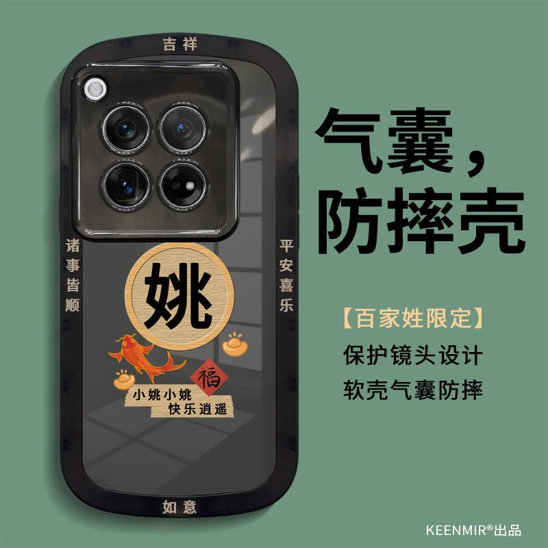 适用一加12手机壳百家姓系列